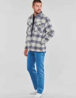 Esprit CHECK OVERSHIRT-Homme Manteaux