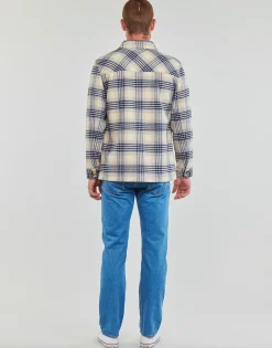 Esprit CHECK OVERSHIRT-Homme Manteaux