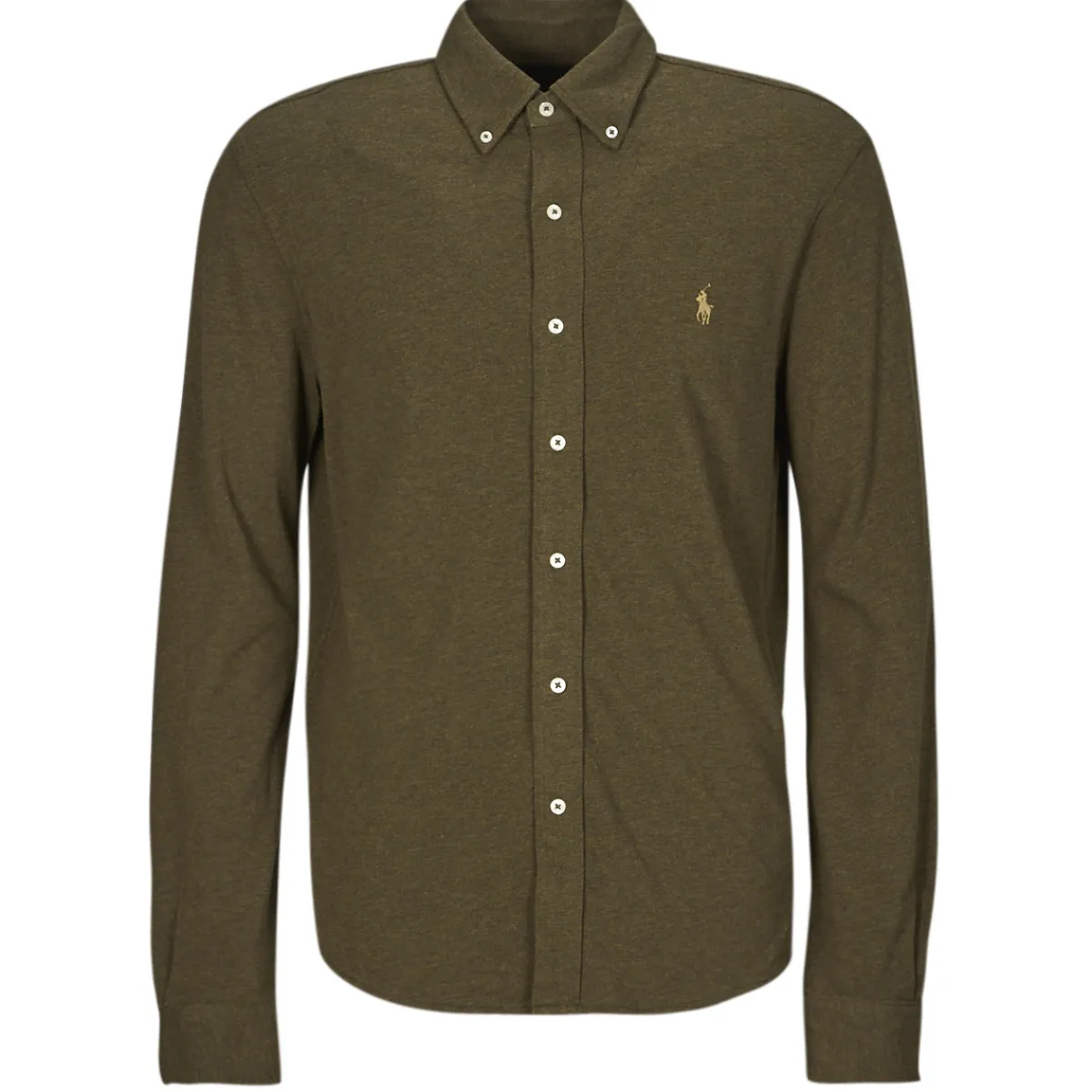 Polo Ralph Lauren CHEMISE AJUSTEE COL BOUTONNE EN POLO FEATHERWEIGHT-Homme Chemises
