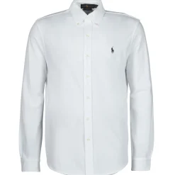 Polo Ralph Lauren CHEMISE AJUSTEE COL BOUTONNE EN POLO FEATHERWEIGHT-Homme Chemises
