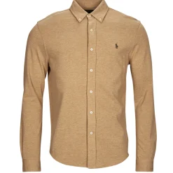 Polo Ralph Lauren CHEMISE AJUSTEE COL BOUTONNE EN POLO FEATHERWEIGHT-Homme Chemises