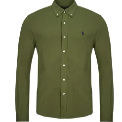 Polo Ralph Lauren CHEMISE AJUSTEE COL BOUTONNE EN POLO FEATHERWEIGHT-Homme Chemises