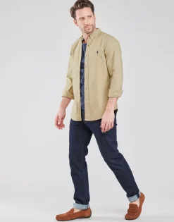 Polo Ralph Lauren CHEMISE AJUSTEE SLIM FIT TEINTEE EN OXFORD-Homme Chemises