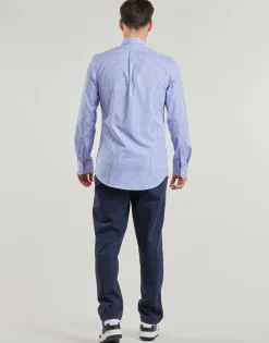 Polo Ralph Lauren CHEMISE AJUSTEE SLIM FIT EN POPELINE RAYEE-Homme Chemises