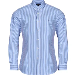 Polo Ralph Lauren CHEMISE AJUSTEE SLIM FIT EN POPELINE RAYEE-Homme Chemises