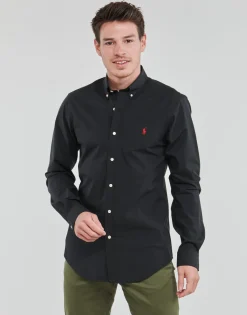Polo Ralph Lauren CHEMISE AJUSTEE SLIM FIT EN POPELINE UNIE-Homme Chemises