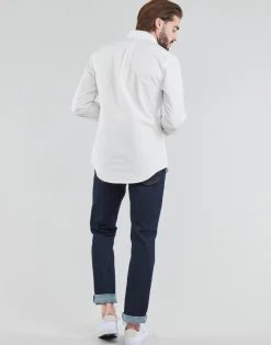 Polo Ralph Lauren CHEMISE AJUSTEE SLIM FIT EN OXFORD LEGER-Homme Chemises