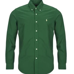 Polo Ralph Lauren CHEMISE AJUSTEE SLIM FIT EN OXFORD LEGER-Homme Chemises