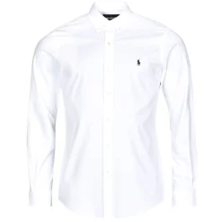 Polo Ralph Lauren CHEMISE AJUSTEE SLIM FIT EN POPELINE UNIE-Homme Chemises