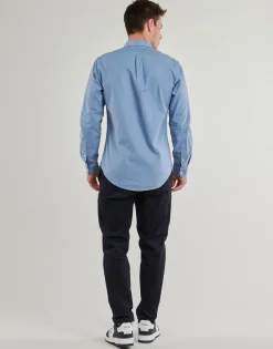 Polo Ralph Lauren CHEMISE AJUSTEE SLIM FIT EN OXFORD LEGER-Homme Chemises