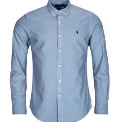 Polo Ralph Lauren CHEMISE AJUSTEE SLIM FIT EN OXFORD LEGER-Homme Chemises