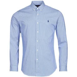Polo Ralph Lauren CHEMISE AJUSTEE SLIM FIT EN POPELINE RAYE-Homme Chemises
