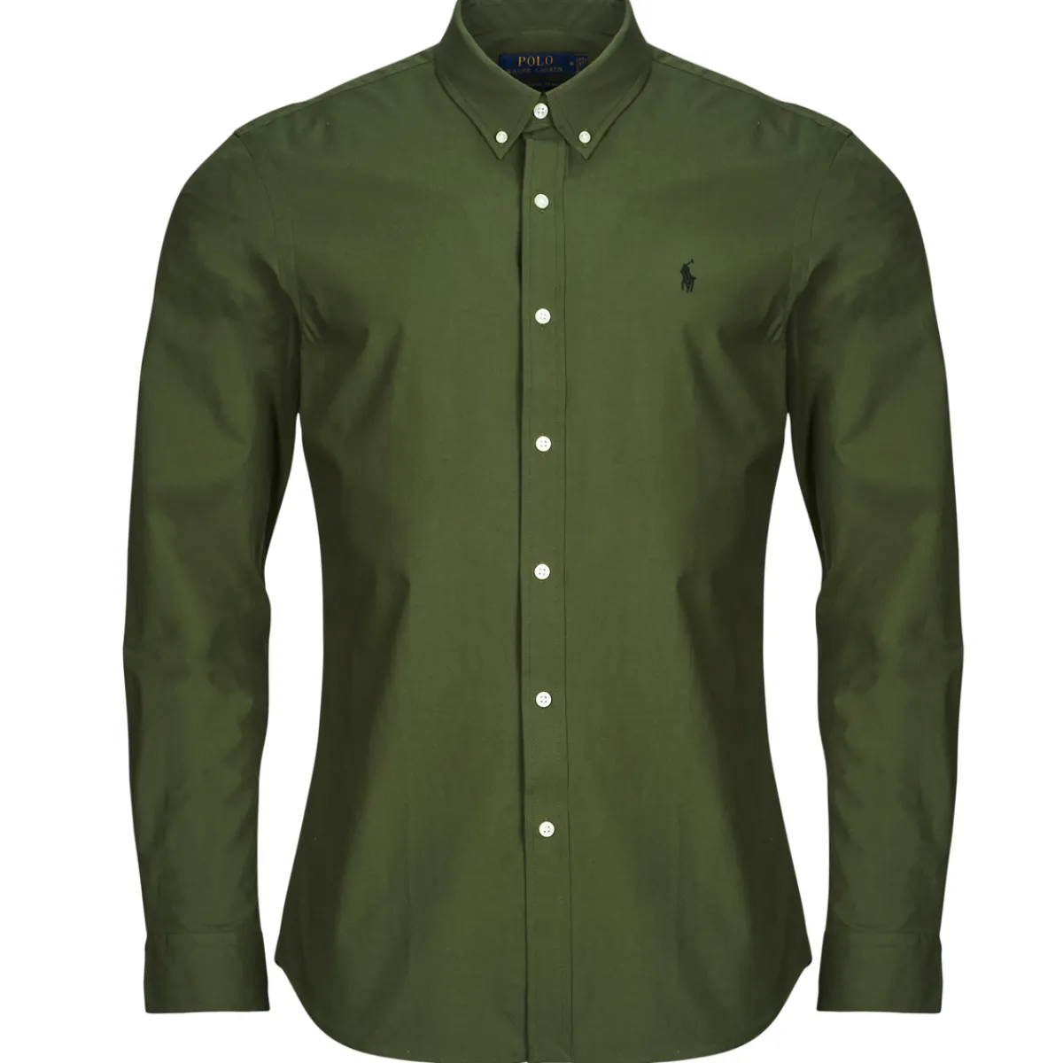 Polo Ralph Lauren CHEMISE AJUSTEE SLIM FIT EN POPELINE UNIE-Homme Chemises