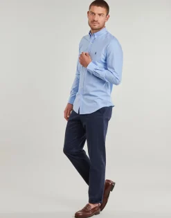 Polo Ralph Lauren CHEMISE AJUSTEE SLIM FIT EN POPELINE UNIE-Homme Chemises