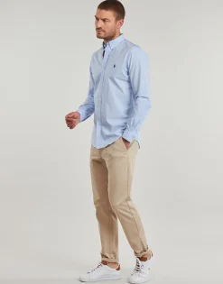 Polo Ralph Lauren CHEMISE AJUSTEE SLIM FIT EN POPELINE UNIE-Homme Chemises