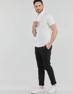 Polo Ralph Lauren CHEMISE AJUSTEE SLIM FIT EN OXFORD UNIE-Homme Chemises