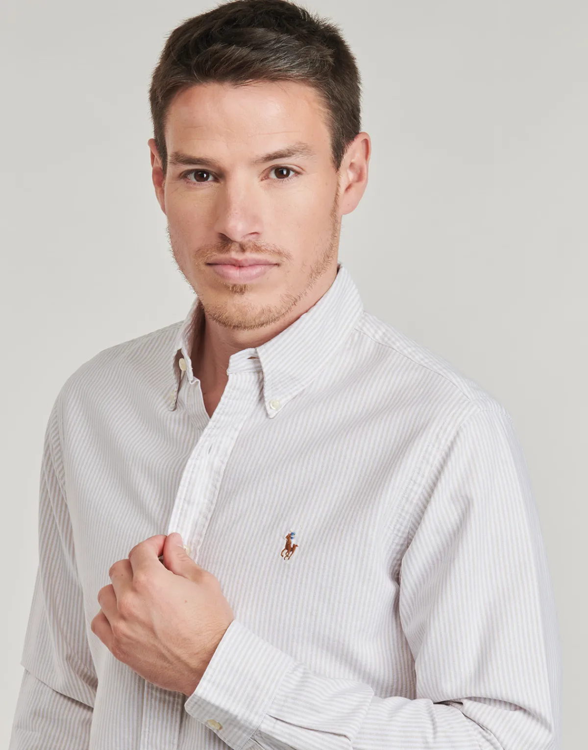 Polo Ralph Lauren CHEMISE COUPE DROITE EN OXFORD-Homme Chemises