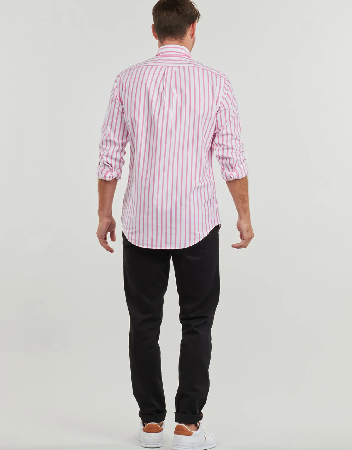 Polo Ralph Lauren CHEMISE COUPE DROITE EN OXFORD RAYEE-Homme Chemises