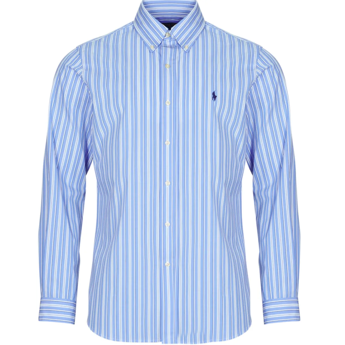 Polo Ralph Lauren CHEMISE COUPE DROITE EN POPLINE DE COTON COL BOUTONNE-Homme Chemises