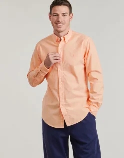 Polo Ralph Lauren CHEMISE DROITE CUSTOM EN OXFORD LEGER TEINTURE MINERALE-Homme Chemises