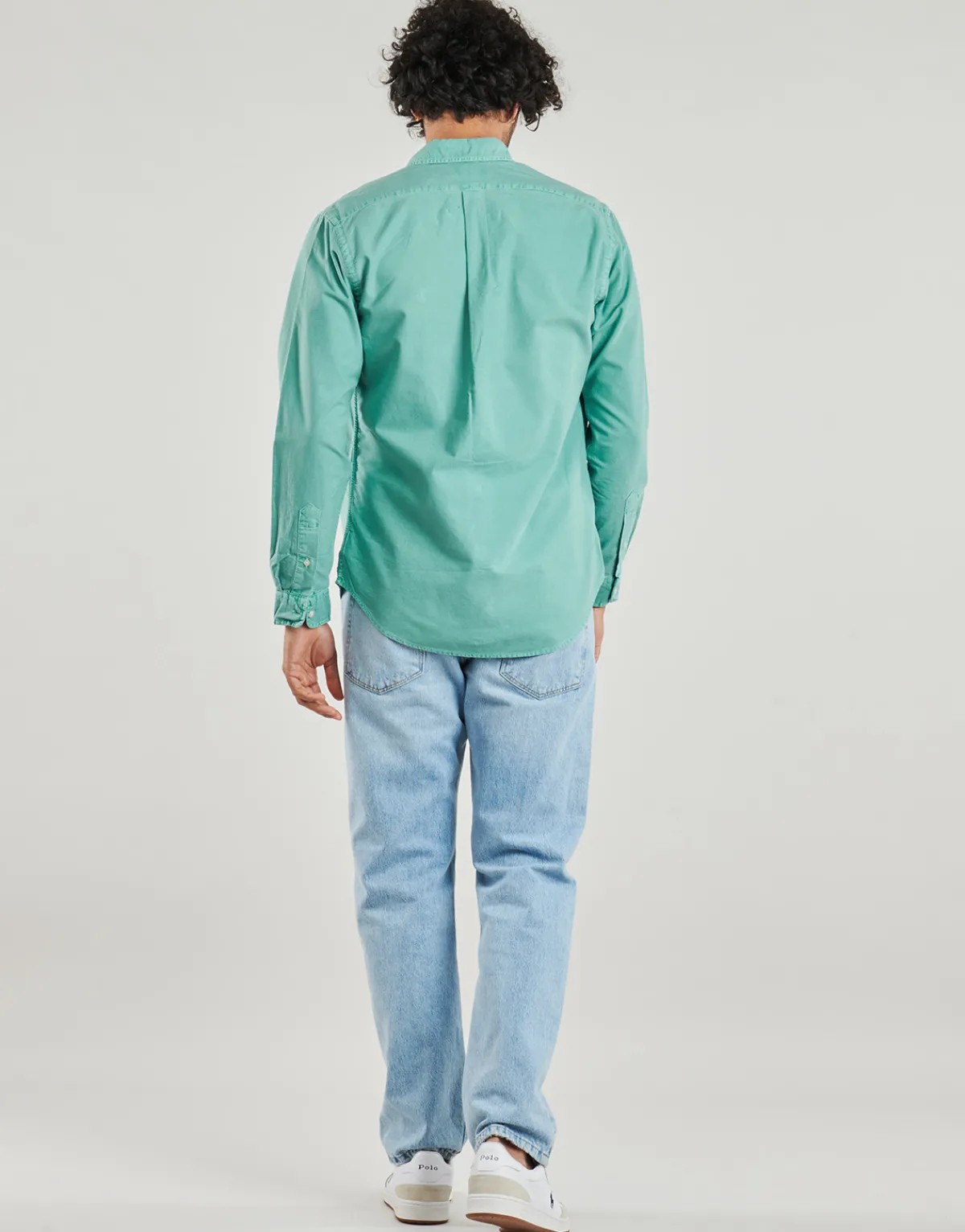 Polo Ralph Lauren CHEMISE DROITE CUSTOM EN OXFORD LEGER-Homme Chemises