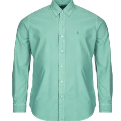 Polo Ralph Lauren CHEMISE DROITE CUSTOM EN OXFORD LEGER-Homme Chemises