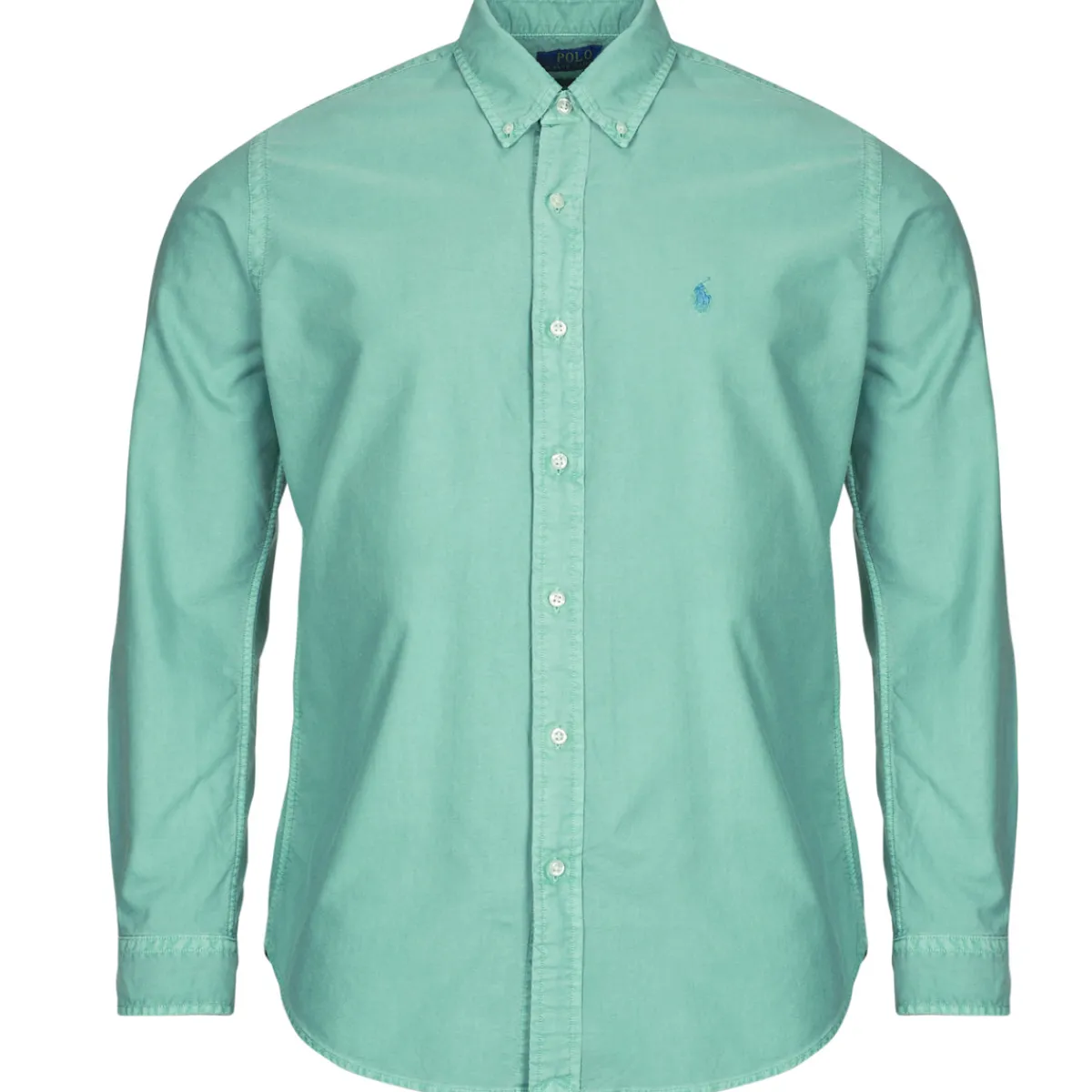 Polo Ralph Lauren CHEMISE DROITE CUSTOM EN OXFORD LEGER-Homme Chemises