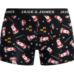 Jack & Jones Coffret cadeau Ho Ho Ho Trunks et 2 paires de chaussettes-Homme Caleçons