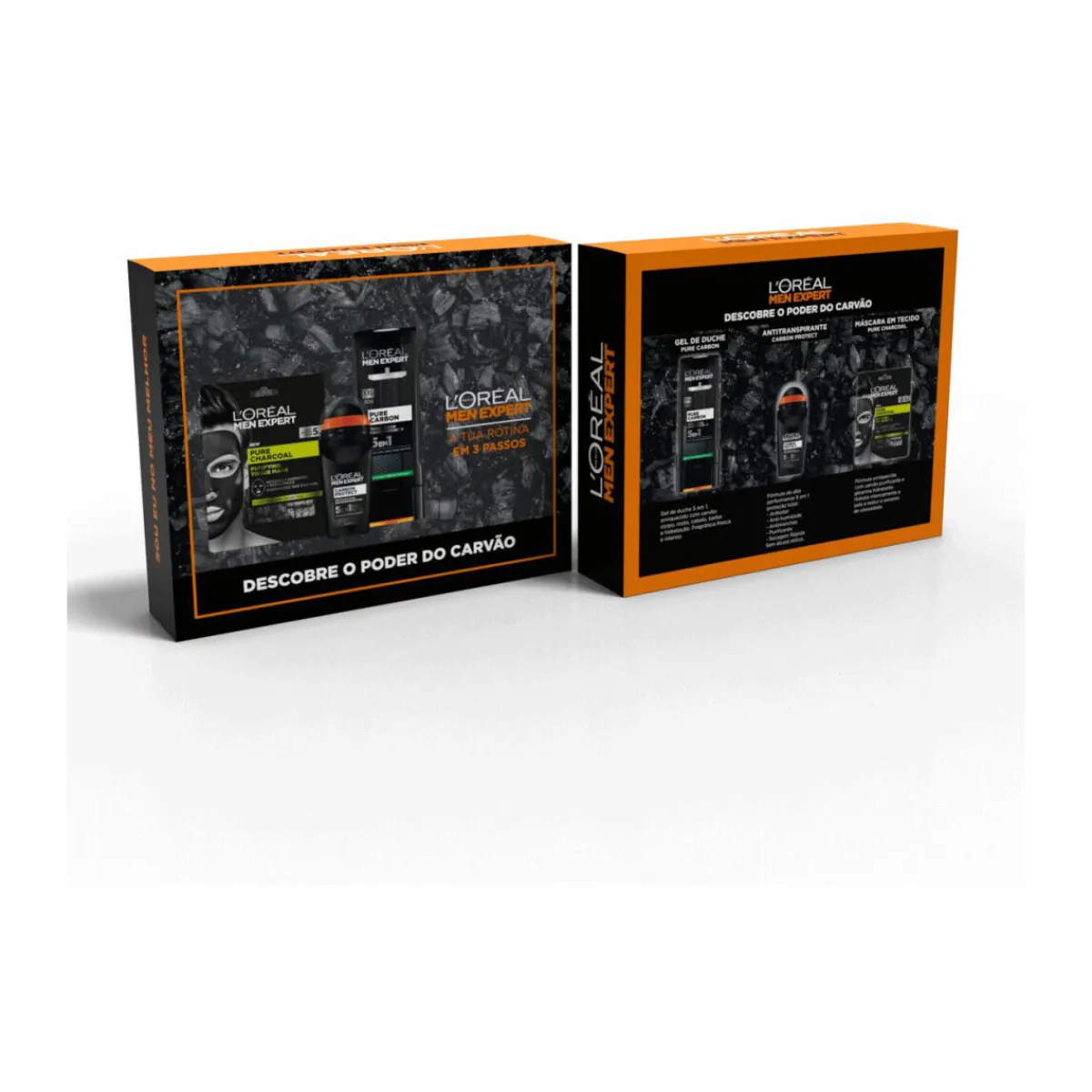 L’Oréal Paris Coffret Carbone Men Expert - Déodorant + Masque Tissu C-Homme Soins Corps & Bain