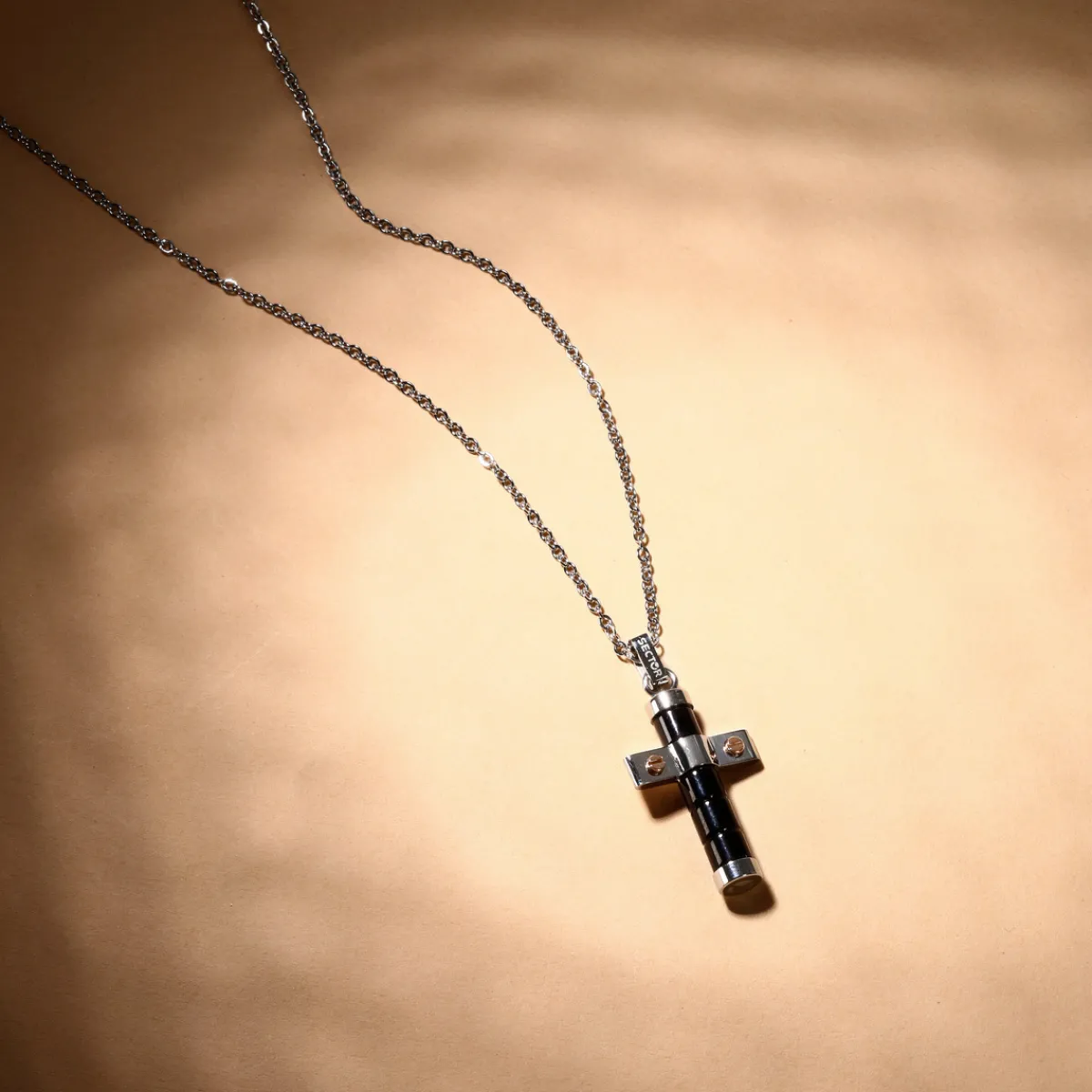 Sector Collier en acier-Homme Bijoux