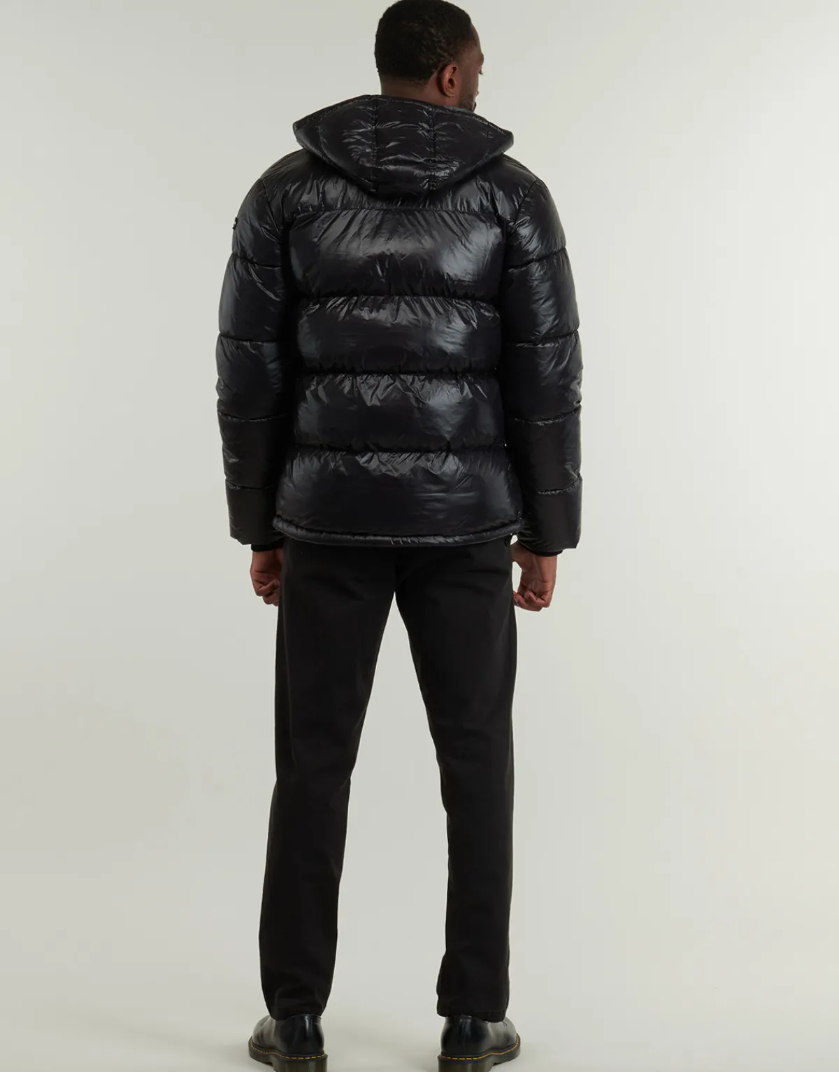 Schott COLUMBUS-BLACK-Homme Manteaux