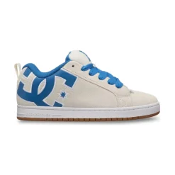 DC Shoes COURT GRAFFIK off white grey-Homme Skate