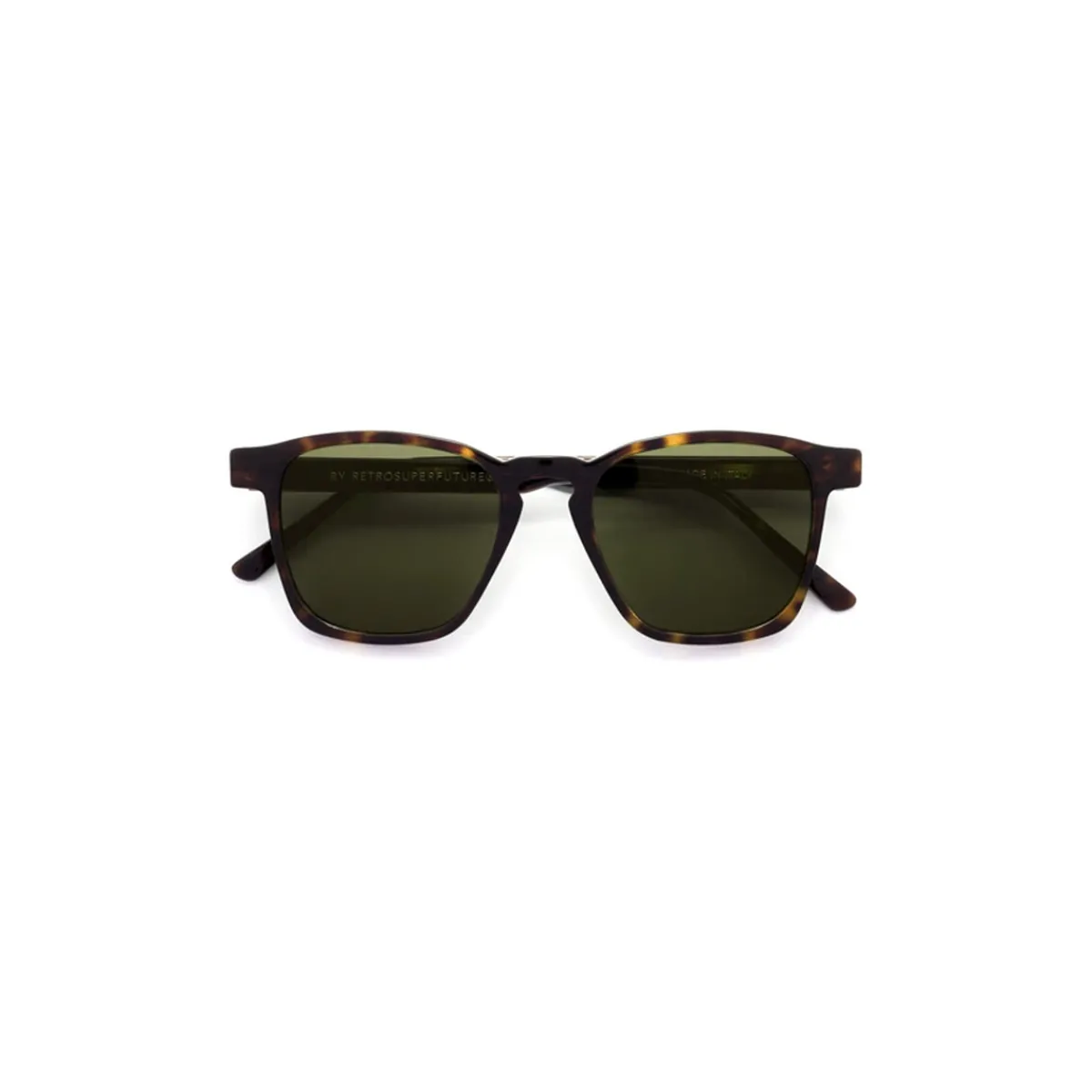 Retrosuperfuture 26D Unico Lunettes de soleil, Havana/Vert, 50 mm-Homme Lunettes De Soleil