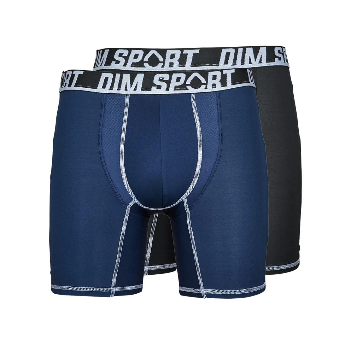 DIM SPORT BOXER LONG MICROFIBRE PACK X2-Homme Boxers