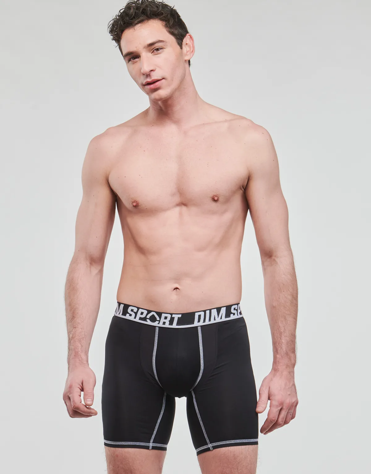 DIM SPORT BOXER LONG MICROFIBRE PACK X2-Homme Boxers