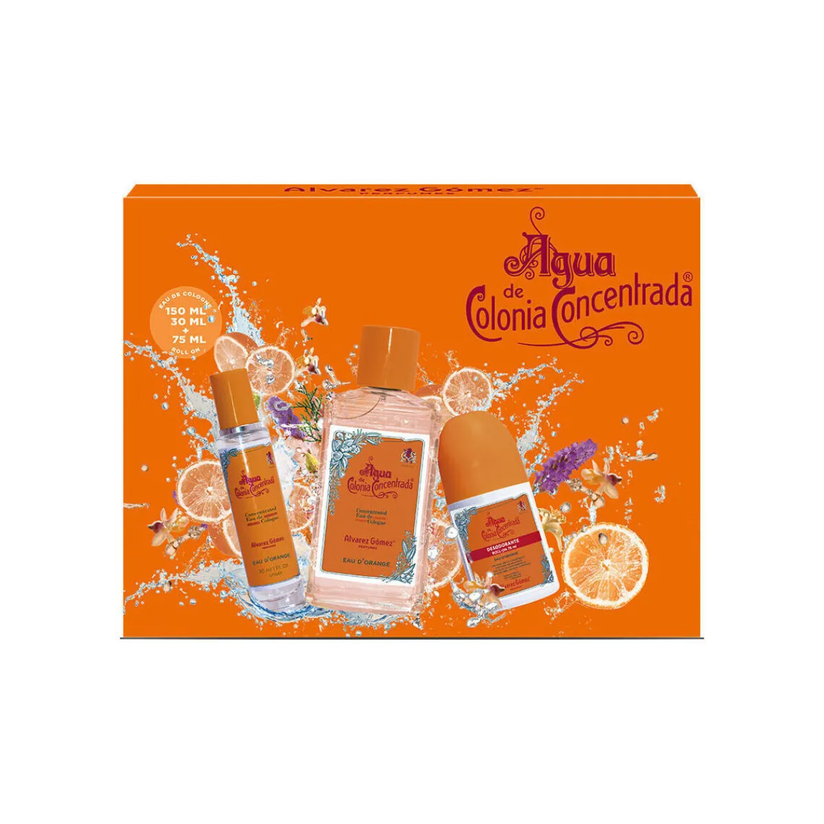 Alvarez Gomez D'Orange Concentré Eau De Cologne Lot 3 Pcs.-Homme Parfums