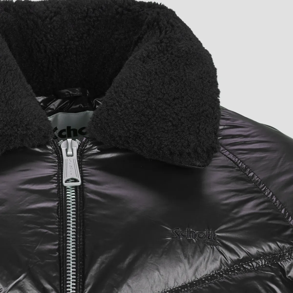 Schott Doudounes COLLIN-BLACK-Homme Manteaux