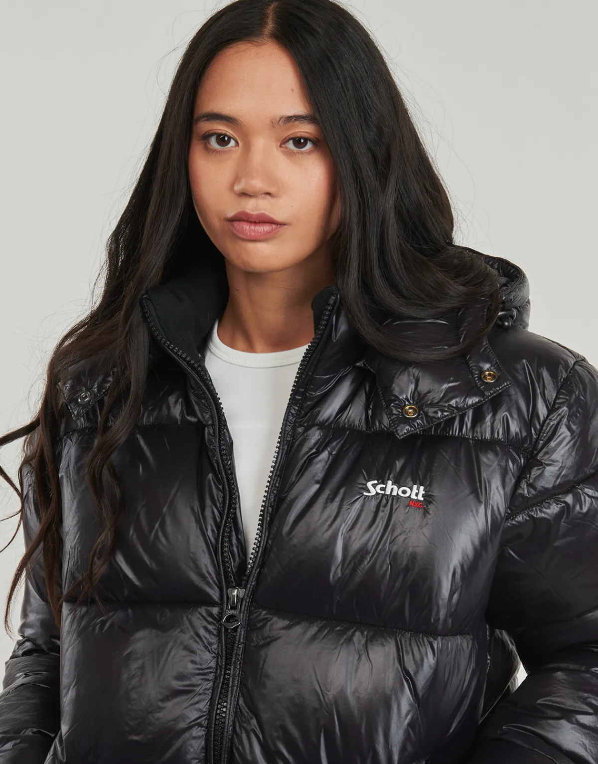 Schott Doudounes COLUSA-BLACK-Homme Manteaux