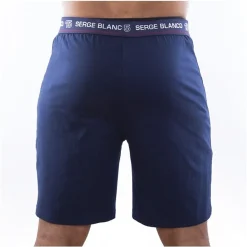 Serge Blanco Ensemble homme Pyjama court T-shirt col tunisien Vintage-Homme Pyjamas