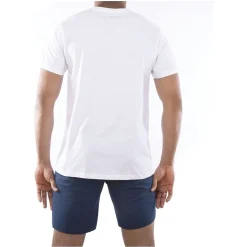 Serge Blanco Ensemble homme Pyjama court T-shirt col rond bicolore-Homme Pyjamas