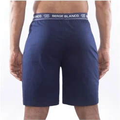 Serge Blanco Ensemble homme Pyjama court T-shirt col rond bicolore-Homme Pyjamas