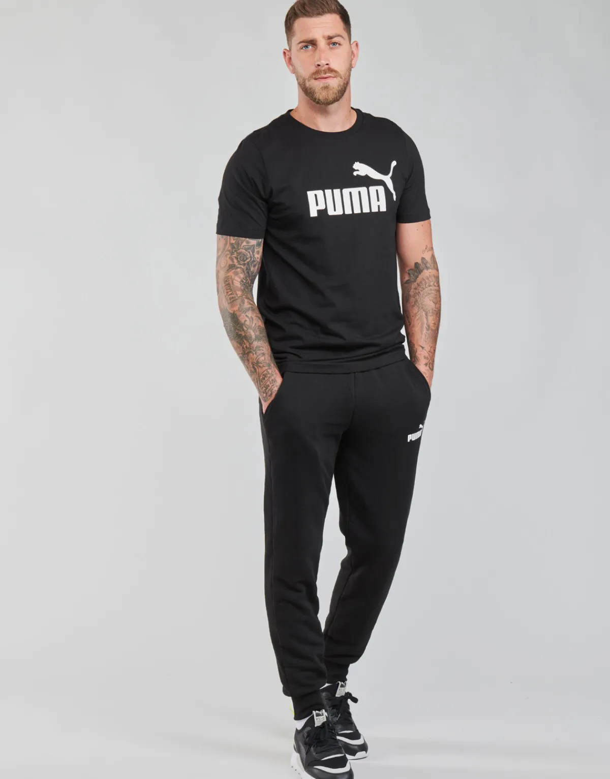 Puma ESS LOGO PANTS FL CL-Homme Joggings & Survêtements