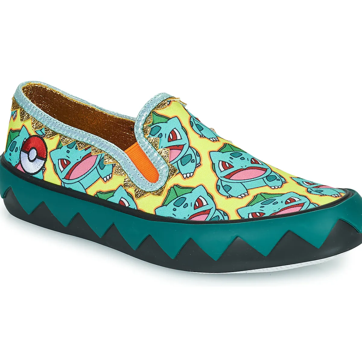 Irregular Choice Every Day Is An Adventure-Homme Slip Ons