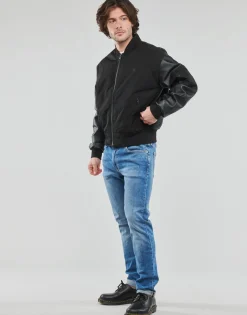 Calvin Klein Jeans FAUX LEATHER BOMBER JACKET-Homme Vestes