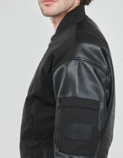 Calvin Klein Jeans FAUX LEATHER BOMBER JACKET-Homme Vestes