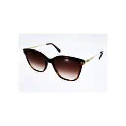 Longchamp Femme 660 S, écaille doré forme papillon-Homme Lunettes De Soleil