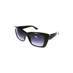 Guess Femme 7890 S Noir doré de forme rectangulaire-Homme Lunettes De Soleil