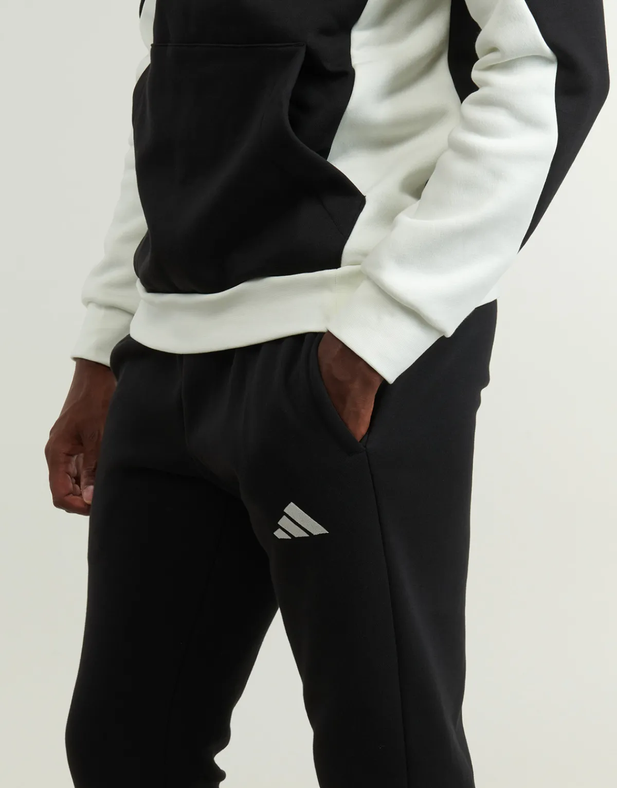 adidas Fleece Colorblock Hooded Tracksuit-Homme Joggings & Survêtements