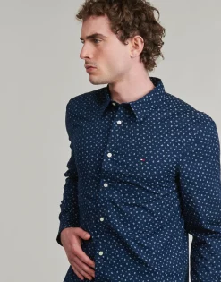 Tommy Hilfiger FLEX POPLIN AOP SF SHIRT-Homme Chemises