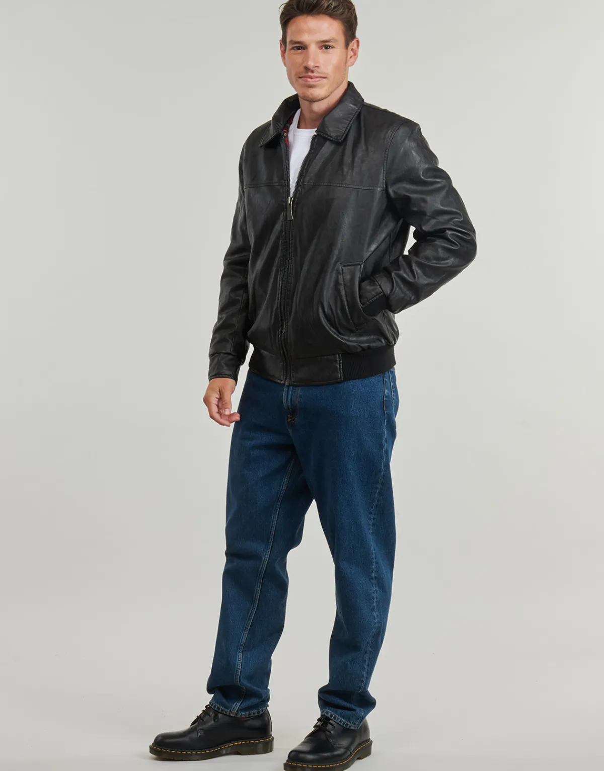 Harrington FONZIE FAUX LEATHER-Homme Vestes